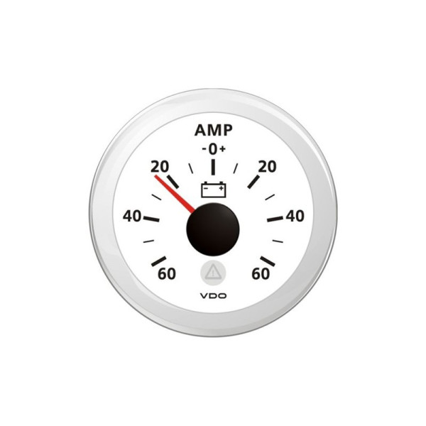 VDO Amperemeter 12/24V 52Ø 60A