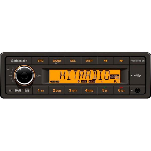 Radio MP3 WMA DAB DAB+ DMB Bluetooth 24V Beleuchtung Orange